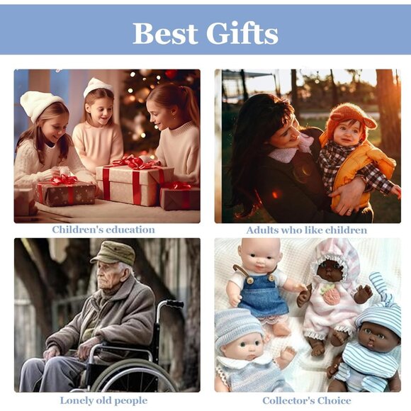 16.14 in Full Silicone ivory Reborn Baby Dolls BOY Lifelike Newborn Dolls Baby - Picture 5 of 8